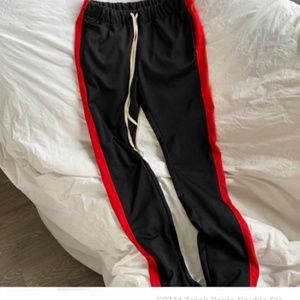 Brand new Black red track pants (fear of god)